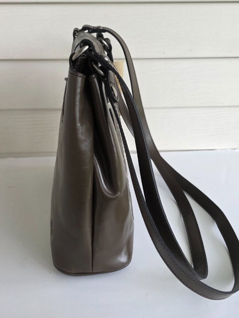 NWT Patricia Nash Larone shoulder bag mushroom brown - Picture 7 of 14